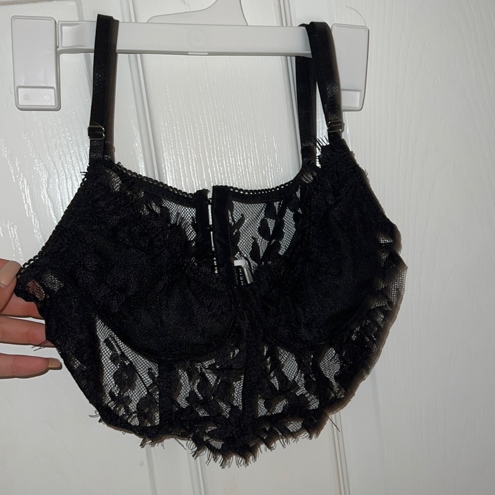 Black lace top